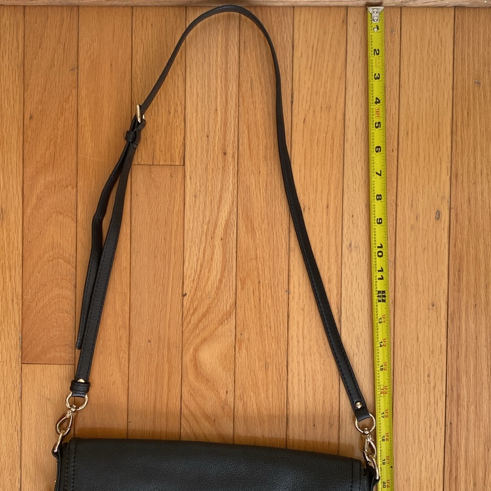 Kate Spade Black Soft Leather Adjustable Strap Crossbody Shoulder Handbag - Picture 14 of 16